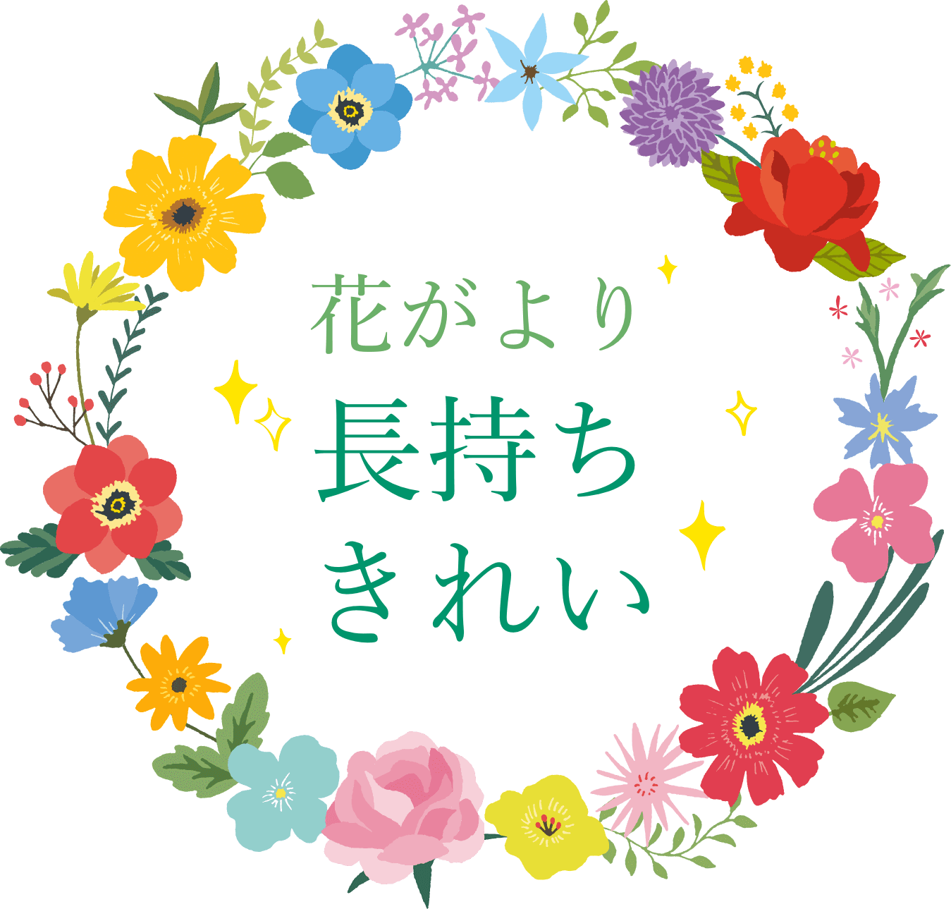 花がより長持ちきれい