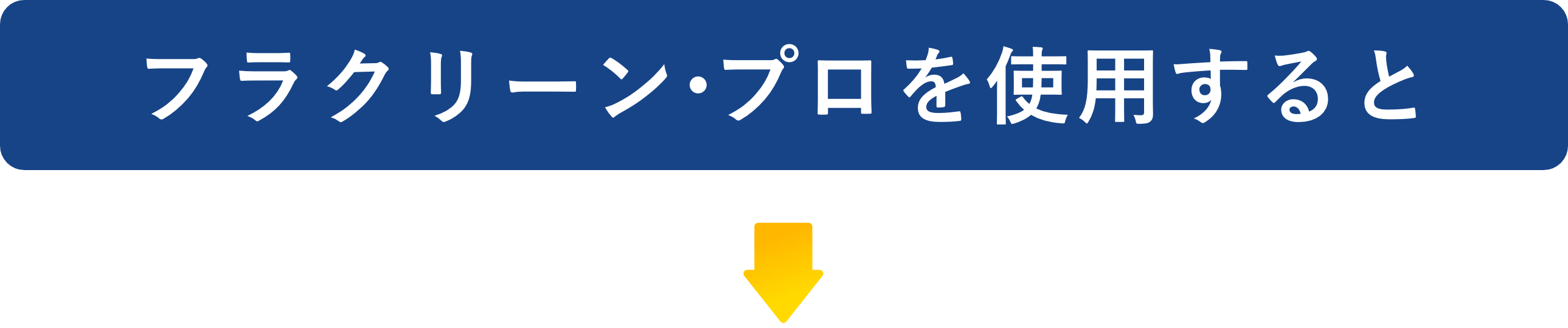 フラクリーンプロを使用すると